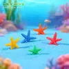 Adornos de Musgo Estrella de Mar Colorida para Micro-Paisajes Manualidades de Resina Adornos Pequeños Accesorios para Fundas de Teléfono Mediterráneas