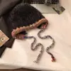 Gorro de Lana Maillard Dopamina Color de Contraste Estilo Japonés Retro Estilo Fair Isle Gorro de Punto Protección para las Orejas Bolsa Caliente para la Cabeza Invierno