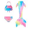 Traje de baño de cola de sirena para niños, ropa de baño para bebés y niños, traje de baño dividido para niñas, cola de pez para niñas