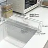 Protector de salpicaduras acrílico transparente para cocina casera, protector de salpicaduras para fregadero, protector de salpicaduras para encimera, protector de salpicaduras para lavabo