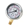 Manómetro YN60 resistente a golpes G 1/4 cabeza de manómetro radial llena de glicerina y aceite de silicona, rosca estándar británica, salida de 1/4 de pulgada, manómetro transfronterizo