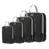 Juego de Cuatro Piezas de Bolsas de Almacenamiento para Empaque de Viaje Transfronterizo, Bolsas de Compresión al Vacío, Ropa, Zapatos y Calcetines, Bolsas de Almacenamiento Impermeables