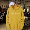 Sudadera con capucha de forro polar para hombre 2025 Marca de moda Comercio exterior Aliexpress Amazon Comercio exterior Transfronterizo Especial Gorro con estampado de forro polar