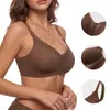 Sujetador de gel sin costuras para mujer transfronterizo, sin varillas, con características de push-up y realce, suave y cómodo, y tirantes ajustables