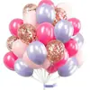 Nuevo Globo de Confeti Largo Dorado con Lentejuelas de 12 pulgadas Globos para Decoración de Escena de Fiesta de Cumpleaños 30 Globos Transfronterizos