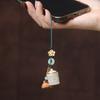Colgante para Celular Cadena Loto Luminoso Colgante Piedra Luminosa Calabaza Calada Accesorios Difusor Portátil para Hombres y Mujeres