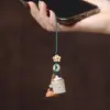 Saquinho de Lótus Luminoso Corrente de Celular Pingente Pedra Luminosa Cabacinha Recortada Pingente Difusor Portátil Masculino e Feminino Acessórios
