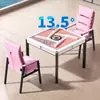 Nuevo Modelo de Máquina de Mahjong con Diseño de Montaña Rusa con Alas Giratorias, Bajo Ruido, Totalmente Automática, Plegable, Función de Calefacción, Mesa Eléctrica de Mahjong para Uso Doméstico