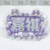 Etiquetas de Animación con Letras Dobles Adornos Colgantes Creativos Tela No Tejida Reflectante Terminada Colgantes de Mochila Lindos Hechos a Mano DIY
