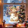 Una Variedad de Pegatinas Creativas y Lindas de Papá Noel, Muñeco de Nieve y Letras Inglesas para Ventana para Decorar la Sala de Estar, el Dormitorio, la Ventana, el Hogar con Electricidad Estática