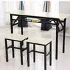 2026 Mesa Plegable Rectangular de Tablero de Partículas Simple y Moderna para Estudio en Casa, Comedor, Estudio, Escritorio de Computadora, Escritorio de Oficina