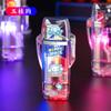 XF4301 transparente shell piscando luz luz direta vermelha luz à prova de vento isqueiro presente para o namorado TikTok fornecimento