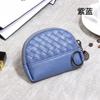 2026 Bolso Nuevo para Mujer Cartera Tejida Hecha a Mano Billetera Sencilla para Monedas Billetera de Piel Sintética Bolso Pequeño con Cremallera para Cosméticos