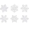 Novos porta-copos de floco de neve não tecidos de Natal transfronteiriços para decoração de mesa e criação de ambiente, porta-copos decorativos para festa de inverno