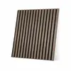 Paneles acústicos de madera MDF personalizados, paneles de pared decorativos de aislamiento acústico y reducción de ruido, paneles decorativos de rejilla ignífugos de fibra de poliéster que absorben el sonido