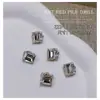 Nuevos Accesorios para Uñas con Diamantes Apilados Azul Claro, Diamantes Apilados Rectangulares con Acabado Azul Brillante, Corazón Torcido, Accesorios de Uñas de Lujo Accesibles