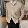 2022 Nuevo Primavera suministro transfronterizo Amazon AliExpress casual europeo y americano para hombre botón cárdigan de punto