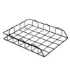 Cesta de almacenamiento hueca de hierro forjado para documentos de oficina, cesta de almacenamiento de libros para sala de estudio, organizador de papelería para escritorio de estudiante