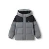 Ropa Infantil Balabala Chaqueta de Plumas para Niños Abrigo Acolchado con Capucha para Niños y Niñas Chaqueta de Invierno a Juego para Padres e Hijos Bloqueo de Color Versátil