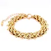 Fornecimento Exclusivo Transfronteiriço de Novas Pulseiras Trançadas em Corrente de Aço Inoxidável em Estilo Europeu e Americano, Joias da Moda Street Style, Acessórios de Dropshipping One-Piece