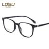 Montura de gafas TR para mujer LeiDi Shu 2019, nuevo estilo coreano con lentes planas para miopía, montura de gafas para miopía de moda para hombre 8047