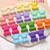 Lindo parche de oso de color sólido con pintura de goma mate, accesorios de joyería DIY, aretes, pasador para el cabello, material para funda de teléfono móvil al por mayor