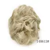 Postizo de Moño para Mujer, Accesorio para el Cabello Nupcial, Peluca de Moño con Pinza, Cabello Largo y Rizado