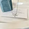 Colar Feminino com Laço Moda Super Fada Elegante Fresco Versátil Corrente da Clavícula Tendência Exquisito Colar de Moda