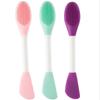 Escova de Silicone para Lavar o Rosto com Cerdas Macias dos Dois Lados, Escova de Limpeza e Massagem Cosmética, Escova de Limpeza Facial, Removedor de Cravos, Limpeza Profunda