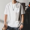 American 230g Heavy Cotton Homens de manga curta T-shirt verão moda cor combinando impressão moda marca masculina meia-manga roupas I
