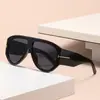 Nuevas Gafas de Sol Redondas Elegantes Clásicas Retro Moda Textura Trendy Marca g Sensación de Alta Gama para Mujer Gafas de Sol para Cara Desnuda