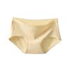 Bragas de Algodón Sin Costuras de Color Puro de Moda para Mujer de Taobao, Tmall y Douyin, de Cintura Media, Transpirables, Estilo Japonés, Sexy, para Chicas Jóvenes