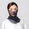 Bufanda para Colgar en Oreja de Seda Dorada para Mujer Primavera y Verano Versátil Protector Solar Manga para Cuello Velos Cubre Cuello Multifuncionales Bufanda de Seda Pequeña Variada de Cuello Alto