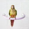 Percha para Loro Cuerda de Algodón Colorida Cuerda Giratoria para Trepar con Extremos Fijos de 0 kg, Escalera de Trepar Flexible Libremente Accesorio para Jaula de Pájaros