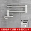 Estufa de Acero Inoxidable de Alta Temperatura, Grifo Plegable, Fregadero, Lavabo para Verduras, Entrada Única de Agua Fría, Dispositivo Mecánico a Prueba de Salpicaduras Montado en la Pared para Balcón