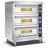 Horno de gas grande para hornear pasteles de luna, pan, pizza, multicapa, inteligente, comercial, de tres capas y seis placas.