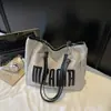 Bolso Tote de Lona para Viajes Diario Mujer Gran Capacidad Nuevo 2025 Casual Otoño e Invierno Más Fácil de Combinar Bolso de Hombro Estudiante Universitario Bolsa para Clase