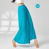Calça larga de cintura alta para dança clássica calça de perna larga roupas de prática chinesas modernas vestuário feminino branco malha elegante