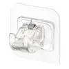 Gancho para Barra de Cortina, Pinza para Barra de Cortina, Soporte Adhesivo, Soporte de Clip, Barra Horizontal, Barra Telescópica para Cortina de Puerta, Instalación sin Taladro