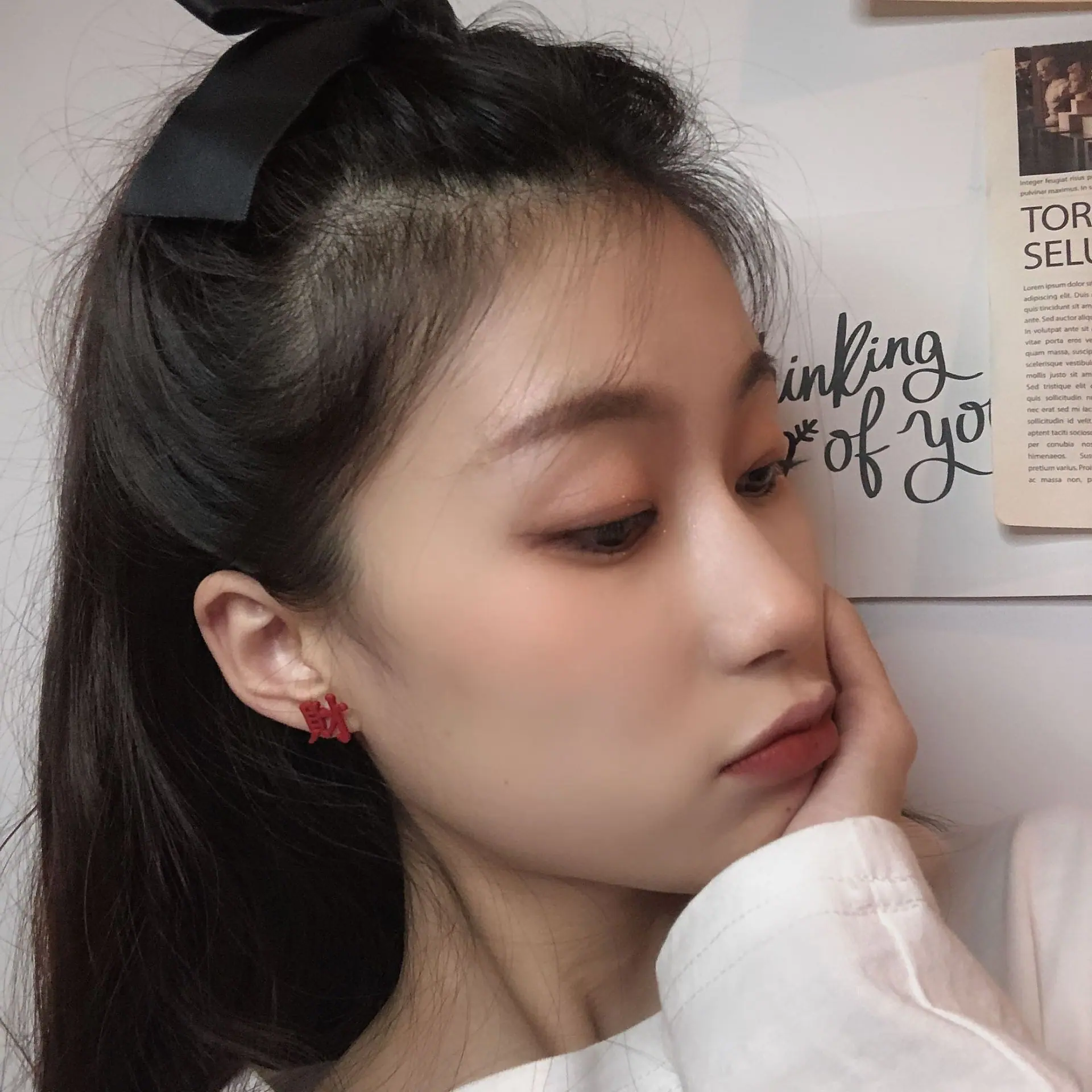 发财耳钉