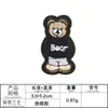 Lixin bordado computarizado logo oso de dibujos animados Zhang Zai accesorios para ropa accesorios para equipaje parche adhesivo para planchar pegatinas de tela