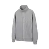 Suéter tipo cárdigan chaqueta casual de ajuste holgado de forro polar "flor eterna" de cuello alto abotonado, estilo coreano, corte limpio para hombre