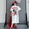 Vestido de Niña Verano Nuevo Moda Niña Pequeña Estilo Casual Niños Cuello Redondo Manga Corta Estilo Coreano Suelto Vestido Camiseta