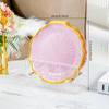 Luxo Leve Padrão Simples Prato de Cuspir Ossos Doméstico Bandeja de Lixo para Mesa de Jantar Popular na Internet Transparente de Mesa Prato de Cuspir Ossos Conjunto de Pratinhos