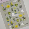 Adesivos de Unha de Pelúcia Fofos 5D Embossados Estéreo Pinguim Fofo Pingu Nail Art Adesivos Joias Estilo Sl