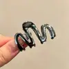 Pinza para el cabello de tamaño mediano de lunares blancos y negros estilo francés, diseñada para la parte trasera de la cabeza, un accesorio para el cabello nuevo y elegante con un aspecto sofisticado y con estilo