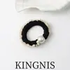 Novo Anel de Cabelo Pérola Leite Texturizado Músculo Estilo Coreano Simples para Sair Corda de Cabelo para Bola Corda de Cabelo Rabo de Cavalo Acessórios de Cabelo para Mulheres