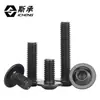 Tornillos de acero inoxidable 304 cabeza redonda hexágono interior con arandela tornillos para máquina M2M2.5M3M4M5M6M8M10