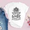 Amazon Tops para Mujer Nuevos Productos Árbol de Navidad Merry Claus Papá Noel Blancos Lindos Tops de Moda para Mujer