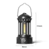 Linterna de Camping Retro Recargable Luz de Ambiente para Tienda de Campaña Iluminación Exterior Luz Colgante para Campamento Luz Cob para Campamento